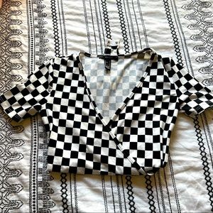 Forever 21  checkered body suit.